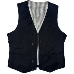 Black Striped Vest